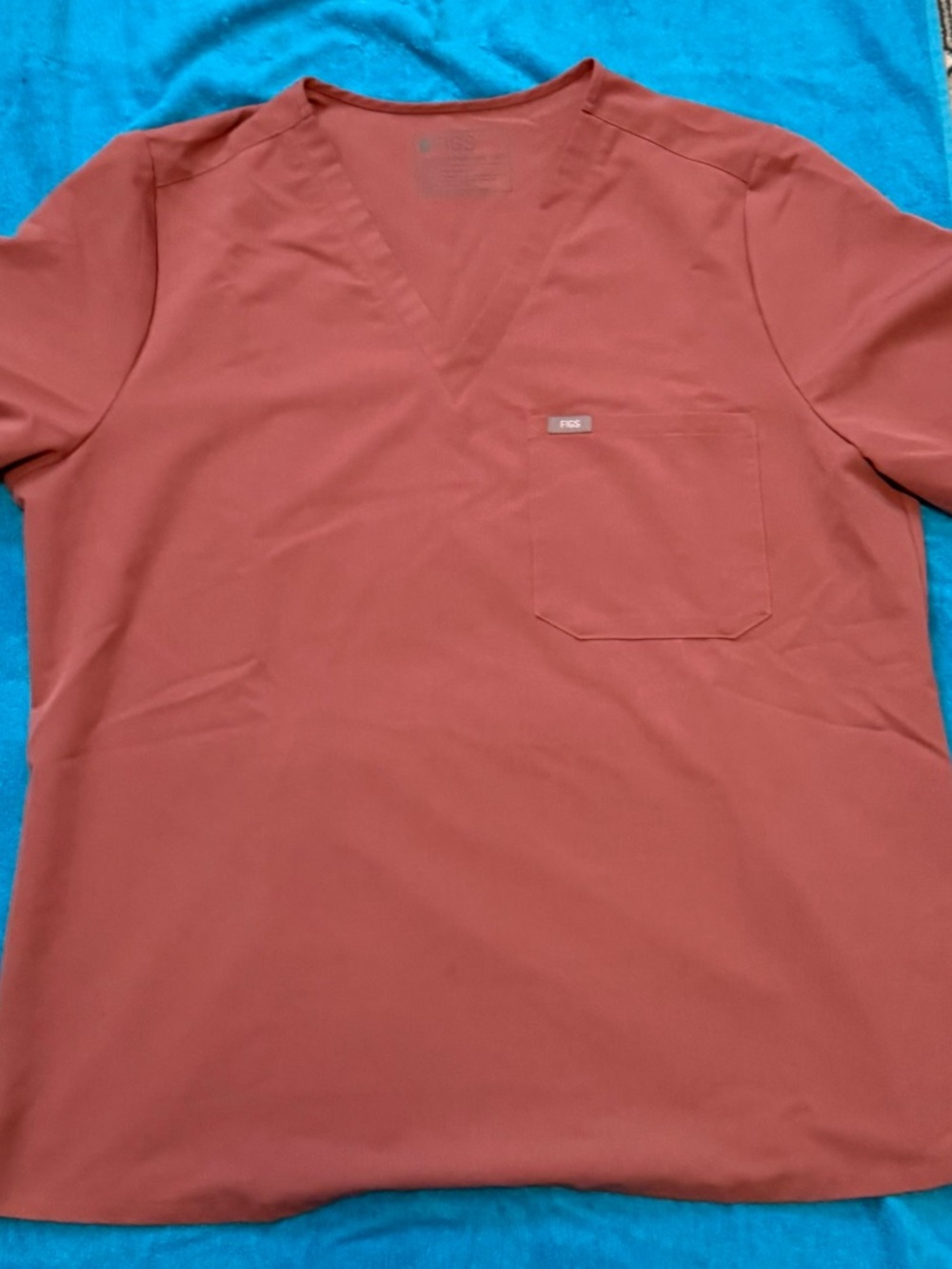 Figs Scrubs Top Size XXL Mauve